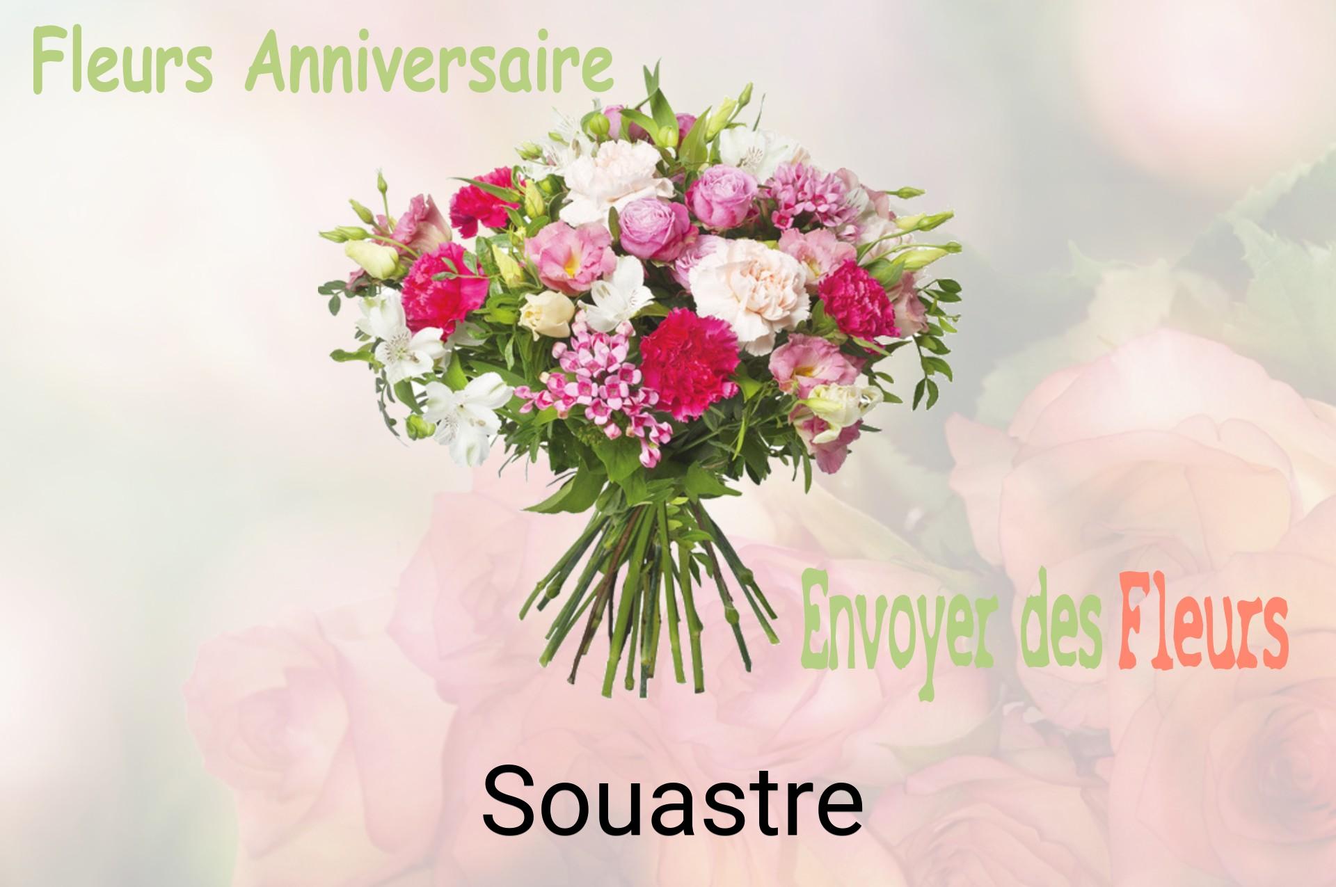 Bouquet de fleurs d’anniversaire livré à Souastre