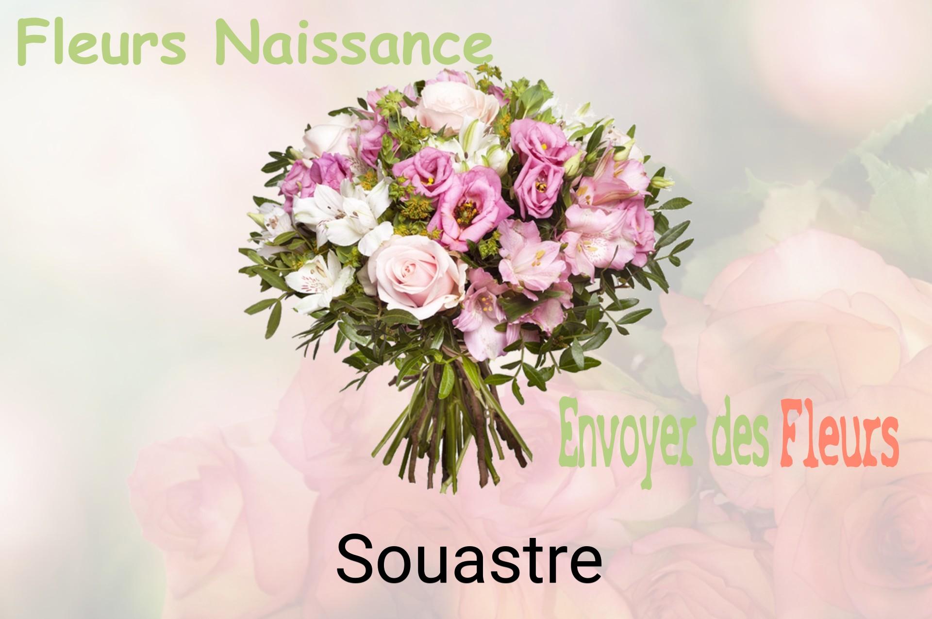 Bouquet de fleurs de naissance livré à Souastre